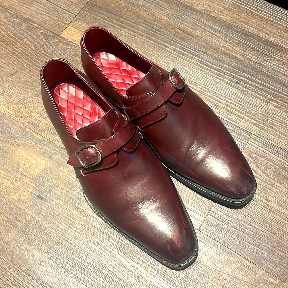 Cobbler Union - Cordovan Oxfords - Single Monk - Size UK 7 / US 8